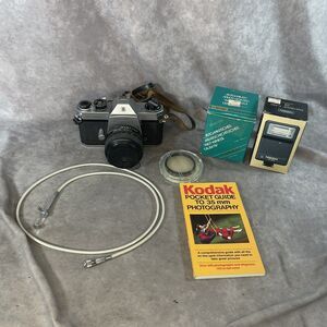 Pentax Spotmatic 35mm SLR Film Camera with Super Takumar lens & Wide Angel Lens